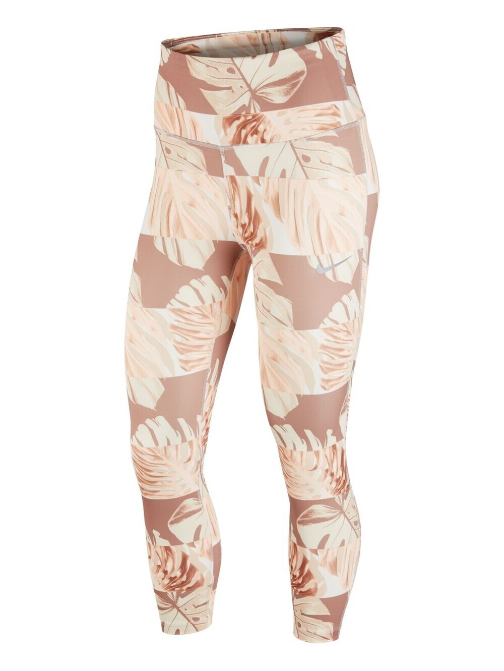 Nike Womens Activewear Dri-Fit Printed Cropped Full Length Leggings Size S